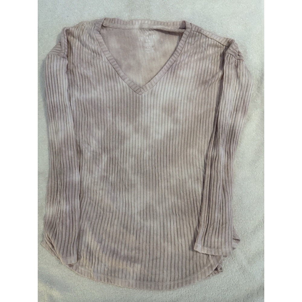 American EagleSoft Sweater Pink Cotton Pullover Light‎ Sweater Women's Medium